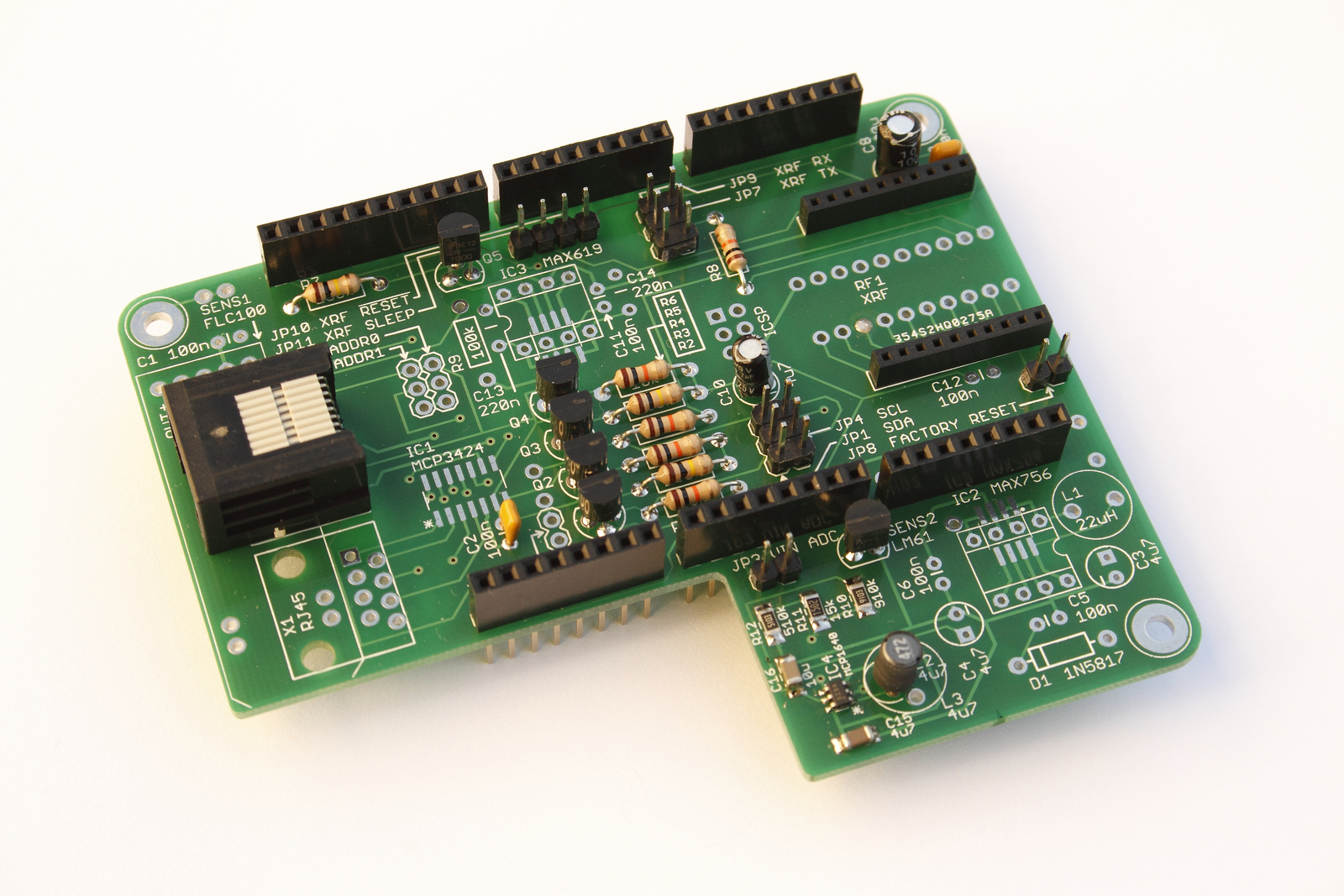 The FLC100 shield board