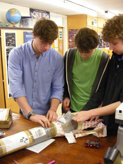 Opening the base unit package