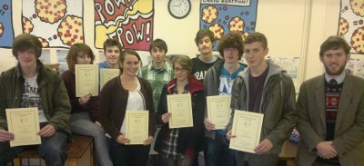 Year 12 and 13 A2 challenge participants.