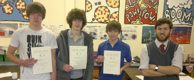 Year 12 and 10 experimental competition participants.