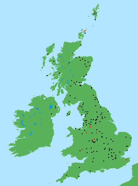 Map showing entry schools with winning schools highlighted